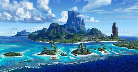 Download Disney's complete Motunui island scene from Moana movie and more | CG Daily News