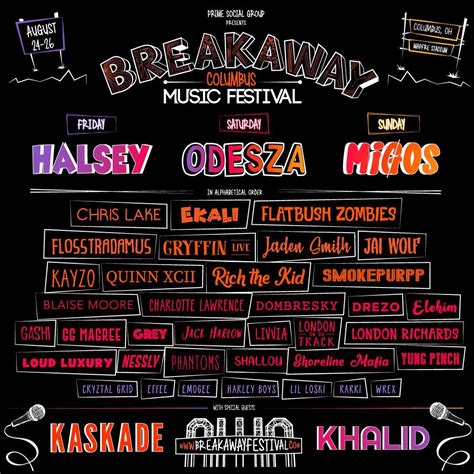 Halsey, Odesza and Migos highlight Breakaway Music Festival lineup ...