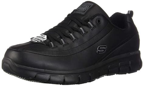 Skechers Women's Shoes Sure Track Trickel Fabric Low Top Lace, Black ...