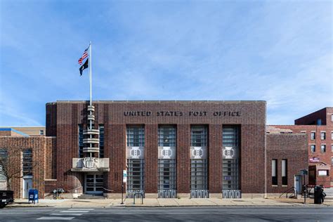 Roseland Post Office. Roseland, Chicago. Designed by John Bollenbacher and built in 1936 with ...