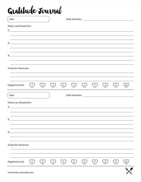 11 Printable Gratitude Journal Template Examples for 2021