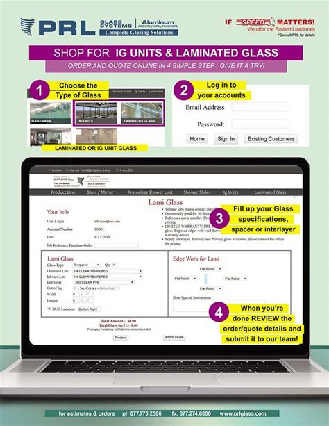 Laminated Glass Online Quote/Order IG Units Fast & Easy!