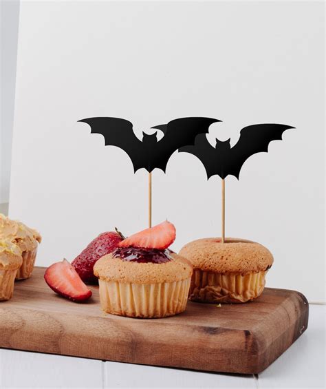 Halloween Bats Cake Topper Party Decorations | Etsy