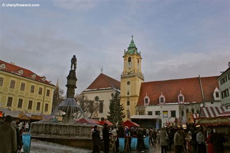 The Bratislava Christmas Market At The Main Square