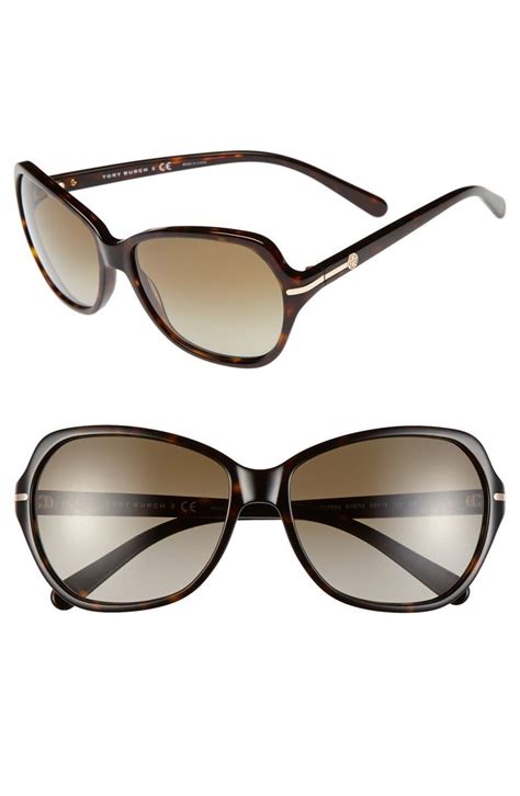 Tory Burch 58mm Logo Bar Square Sunglasses | Nordstrom