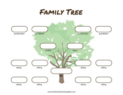 6 Generation Family Tree Template Excel | HQ Printable Documents