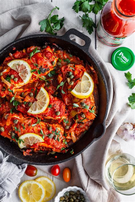 Greekstyle Baked Fish With Tomatoes and Onions (Bourdeto) | Olive ...