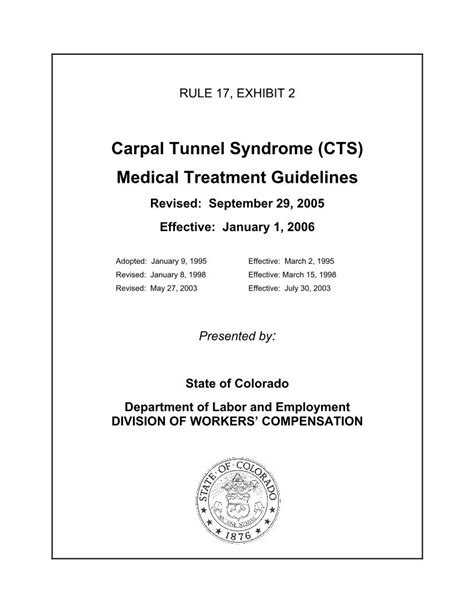 (PDF) Carpal Tunnel Syndrome (CTS) Medical Treatment …...Carpal tunnel syndrome (CTS) is one of ...