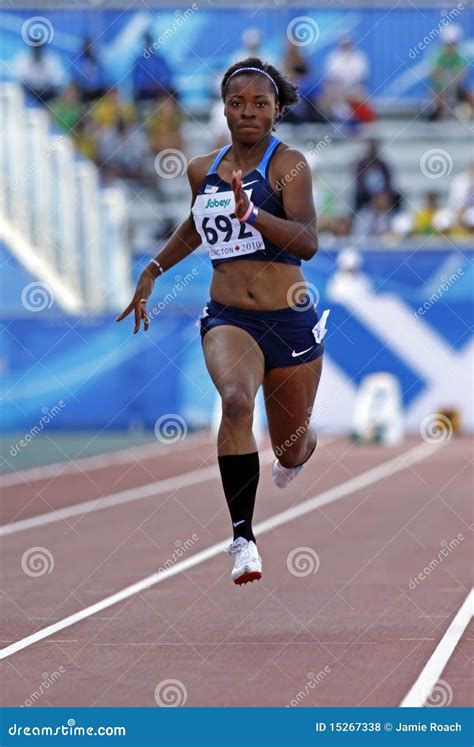 100 Metres Women Usa Purvis Editorial Stock Photo - Image of athletics, field: 15267338