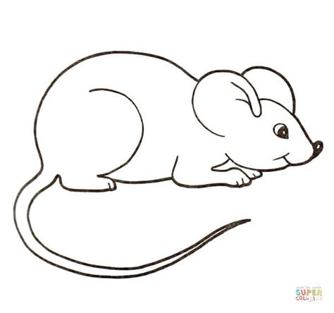 Cute House Mouse coloring page | Free Printable Coloring Pages