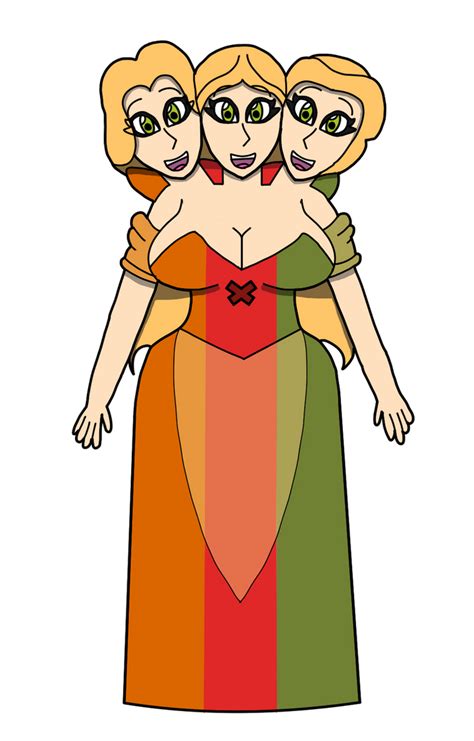 Art trade - The Bimbettes conjoined by mariobrosfan83 on DeviantArt