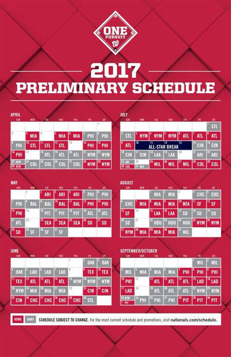 Washington Nationals on Twitter: "Our 2017 schedule is here. Spend the off day perusing: https ...