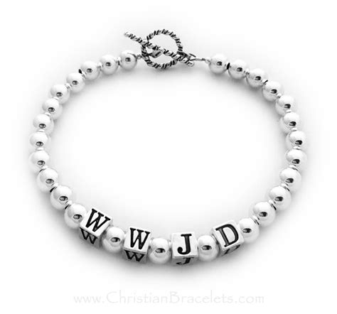 Sterling Silver WWJD - What Would Jesus Do Bracelet - WWJD-9S