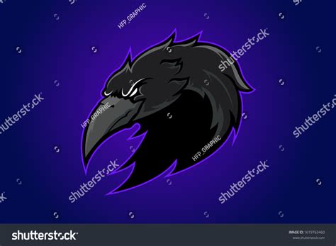 Crow Mascot Logo Vector Eps Stock Vector (Royalty Free) 1619763460