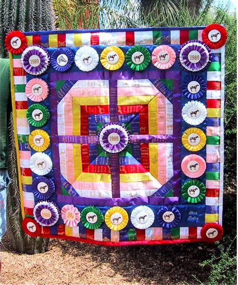 192 best ribbon quilts images on Pinterest | Ribbon quilt, Horse show ...