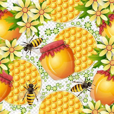 Honey bee Honey bee Honeycomb, Bee and honey background, natural Foods, food, orange png | PNGWing