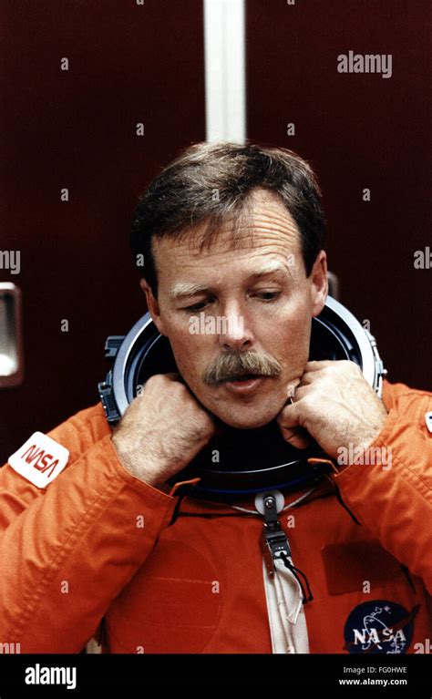 ROBERT L. GIBSON (1946- ). /nAmerican astronaut. Photograph, 1992 Stock ...