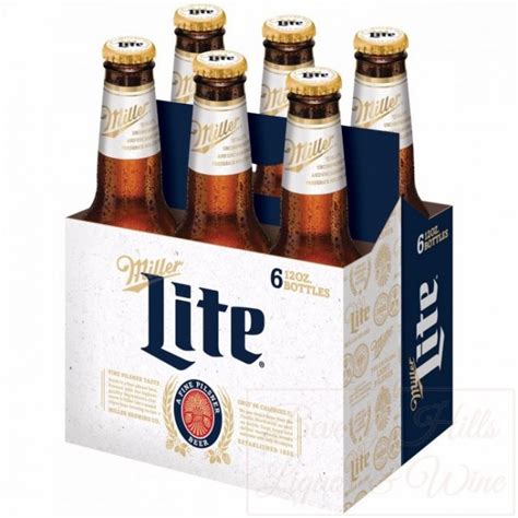 Miller Lite 6-Pack bottles