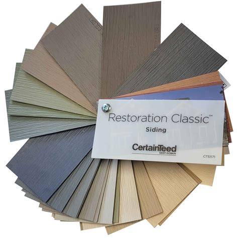 CertainTeed Restoration Classic Vinyl Siding Color Sample Swatch | Vinyl siding colors, Exterior ...