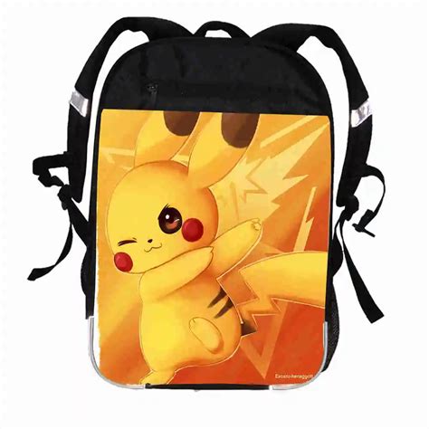 Pikachu Printing Backpack Anima Freddy Women Men Causul Boys Girls School Bags Hip Hop Male ...