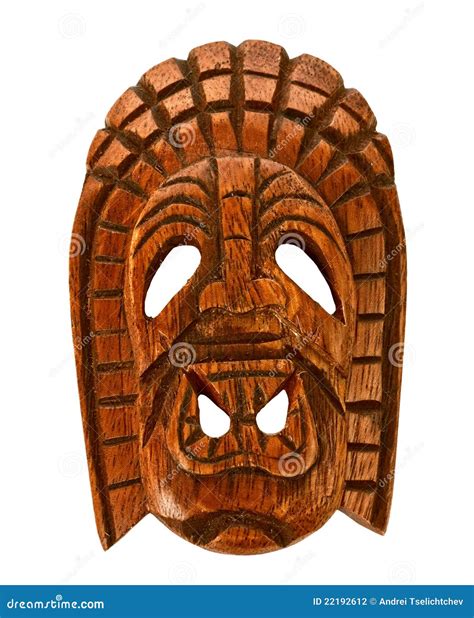 Wooden Hawaiian Mask Stock Photography - Image: 22192612