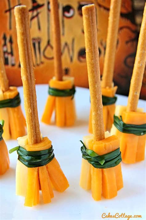 Cheesy Witches Broomsticks - Cakescottage