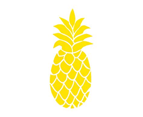 ECD Pineapple Wall Stickers - Yellow | Scoopon Shopping