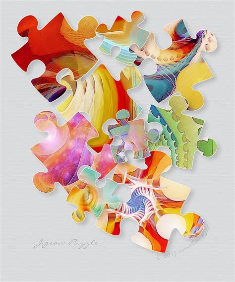 Jigsaw Puzzle Digital Art by Gayle Odsather - Pixels