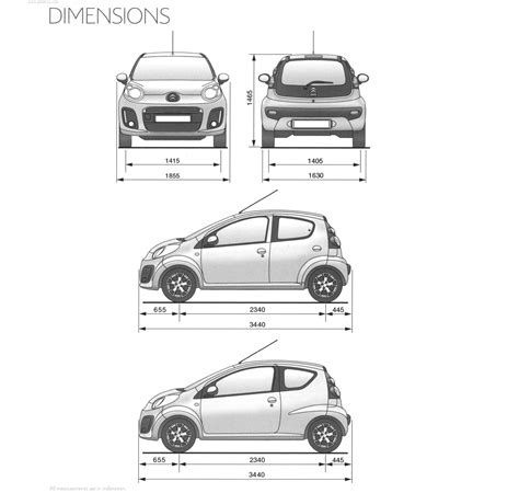 Citroen C1 Dimensions