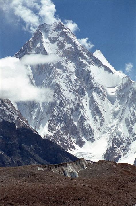 32 Gasherbrum IV From Baltoro Glacier Between Goro II and Concordia