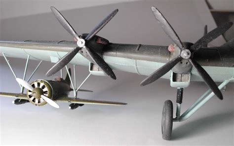 Zveno SPB= Tupolev TB-3 M34 + Polikarpov I-16 type 24. ICM+ scratch