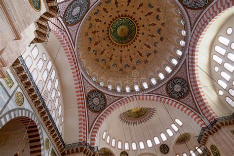 An Interior View of Suleymaniye Mosque Suleymaniye Camisi, Istanbul, Turkey Editorial Stock ...