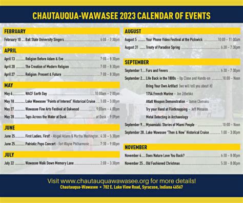 Chautauqua Institute Schedule 2024 Form - aurie shaylyn