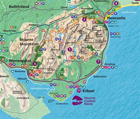 Mourne Mts and St Patricks Country maps, N.Ireland on Behance