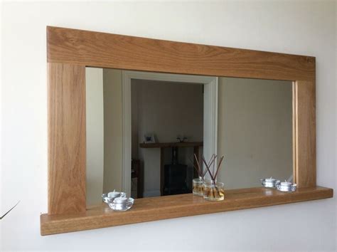 *Beautiful Quality Handmade Solid Oak Wooden Mirror With Shelf* | eBay | Mirror with shelf ...