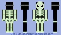 skeleton costume 2.0 Minecraft Skin