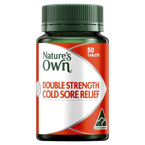 Buy Natures Own Double Strength Cold Sore Relief Tablets 50 | Wizard ...