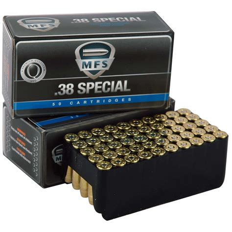 50 rds. MFS .38 Special 158 - gr. Ammo - 179700, .38 Special Ammo at ...