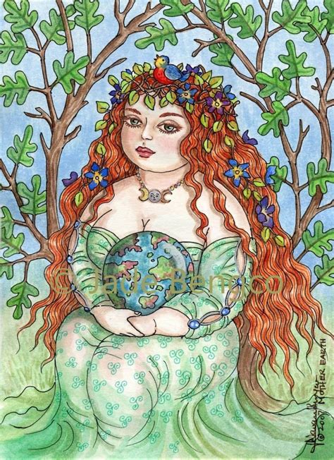 MOTHER EARTH Limited Edition Art Print From an Original Fantasy Art Painting - Etsy