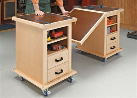 Multi Function Workshop Drawers (Shop Carts) Woodworking Bench, Woodworking Shop, Woodworking ...
