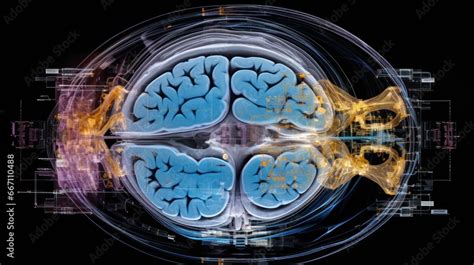 Magnetic Resonance Imaging( MRI) : An MRI image of the brain, showing a cross - section with ...