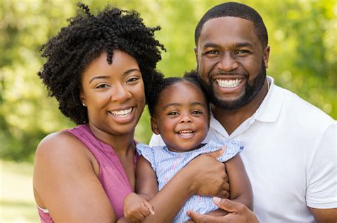 Happy African American Family Laughing And Smiling Stock Photo ...