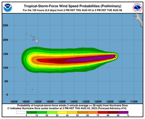 Hurricane Dora intensifies as it continues on trek expected to take it ...