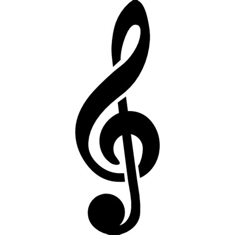 Treble clef - Free music icons