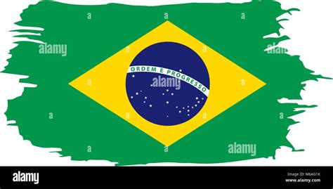 Brazil flag, vector illustration Stock Vector Image & Art - Alamy