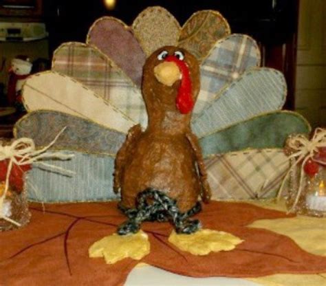 Paper-Mache Clay Turkey Craft (Thanksgiving Centerpiece) - FeltMagnet