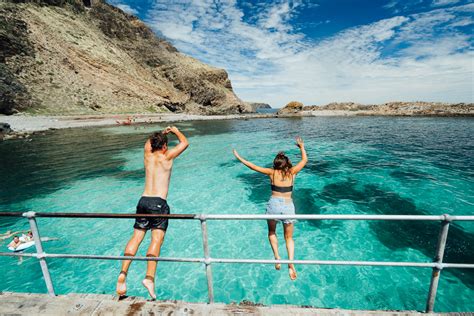 Second Valley Cliff Jumping In South Australia