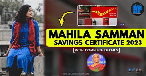 Mahila Samman Savings Certificate 2023 - A Complete Guide | SR Academy ...