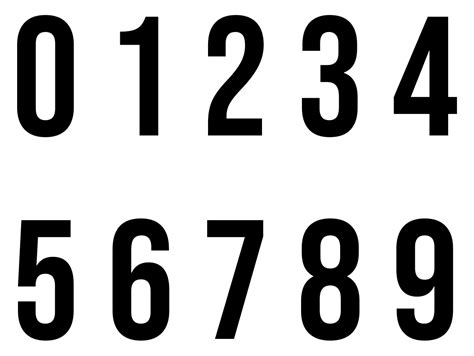 8 Best Images of Large Printable Numbers 0-9 - Free Printable Numbers 0 ...