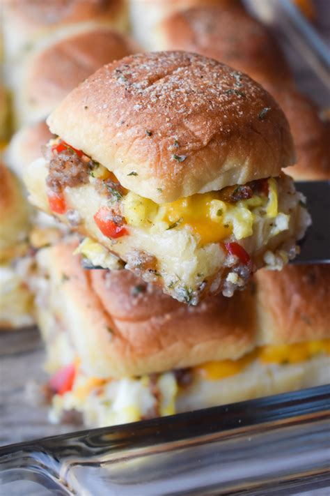 Hawaiian Roll Breakfast Sliders • Dance Around the Kitchen